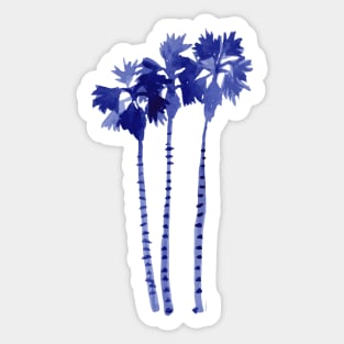 Blue Palm Trees Sticker